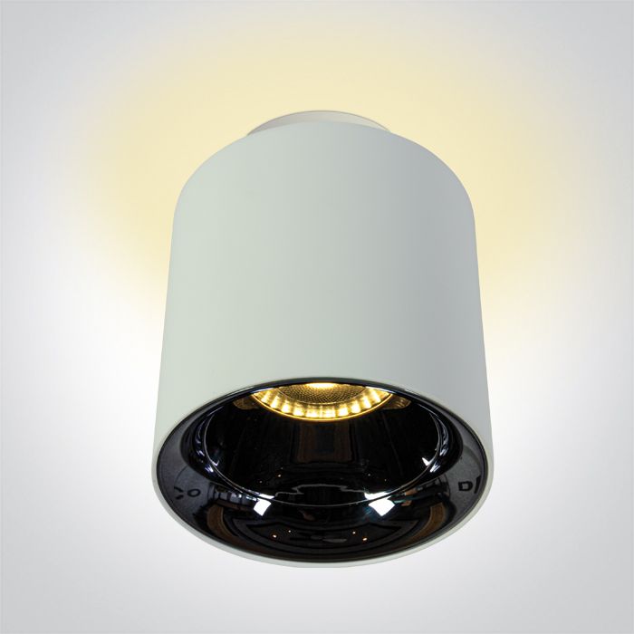 Downlight de Superficie LED con Luz Indirecta ONE Light en color blanco | Ref. 12112A/W/W