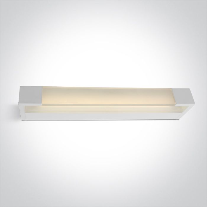 Aplique LED Rectangular Blanco para Espejos de Baño ONE Light blanco