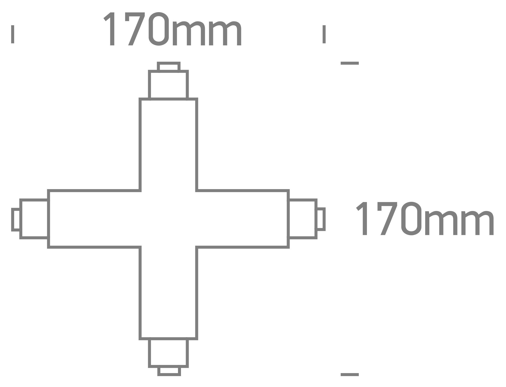 Conector X de 16A para carril trifásico ONE Light | Ref. 41018A