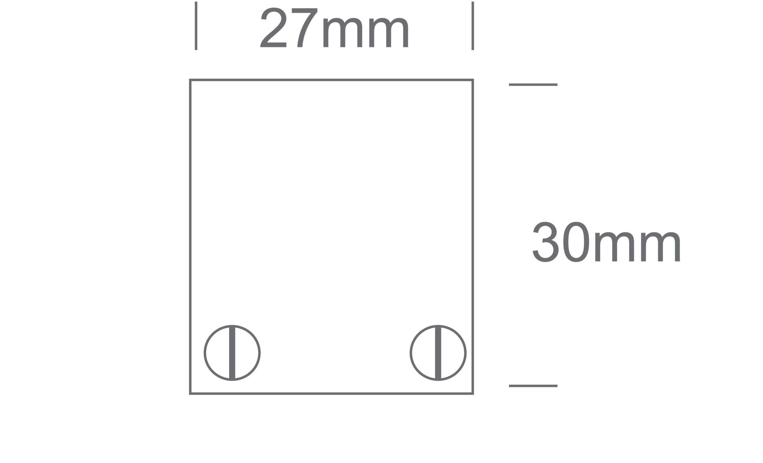 Dimensiones del Perfil Magnético Superficie MINI Negro 2m ONE Light | Ref. 42002A/B