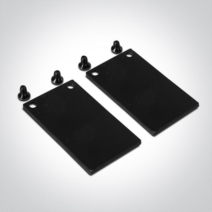 Tapa final negra con tornillos para perfil magnético MIDI ONE Light