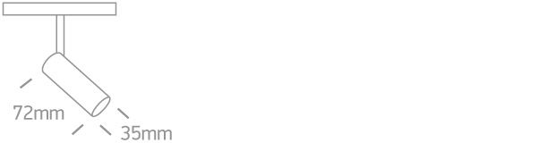 Dimensiones del proyector Ref. 42108L/B/W