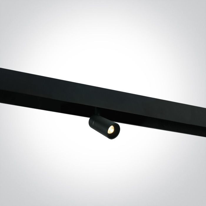 Proyector magnético LED negro para carril DALI