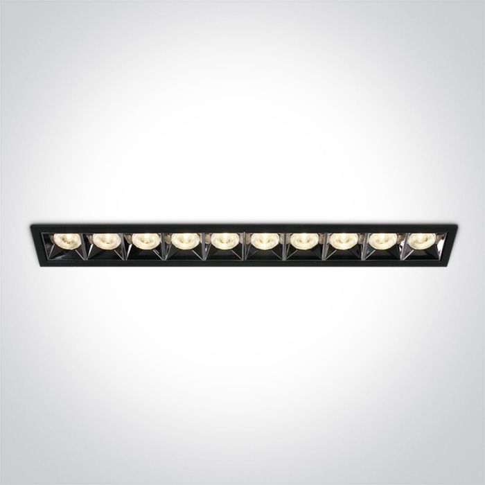 50006B/B/W BLACK LED 40W WW 38deg IP20 230V