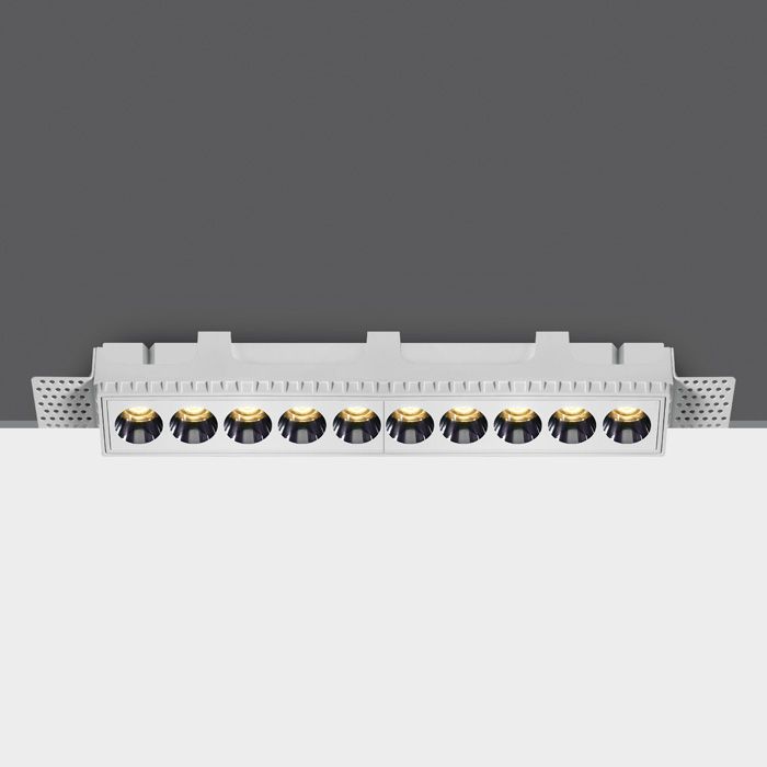 50024HTR/W/W WHITE TRIMLESS LED 24W WW IP20 38deg 230V DARK LIGHT