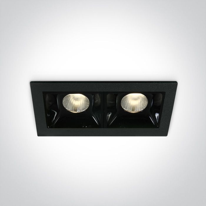 50202B/B/W BLACK LED 2x2W WW 30deg IP20 700mA DIMMABLE