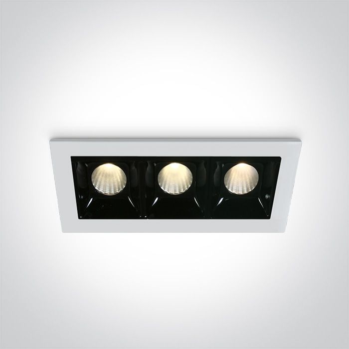 50302B/W/W WHITE LED 3x2W WW 30deg IP20 700mA DIMMABLE