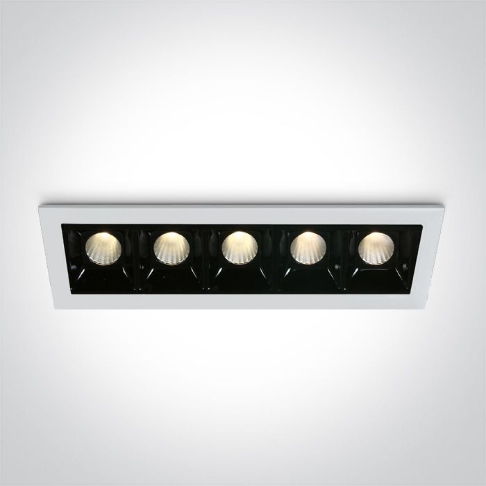 50502B/W/W WHITE LED 5x2W WW 30deg IP20 700mA DIMMABLE