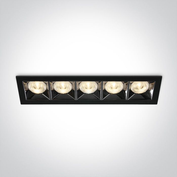 50506B/B/W BLACK LED 20W WW 38deg IP20 230V