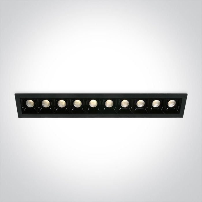 50902B/B/W BLACK LED 10x2W WW 30deg IP20 700mA DIMMABLE