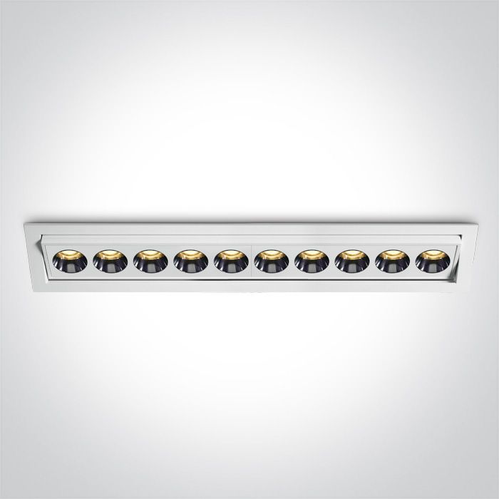51024H/W/W WHITE RECESSED LED 24W WW IP20 38deg 230V ADJUSTABLE DARK LIGHT