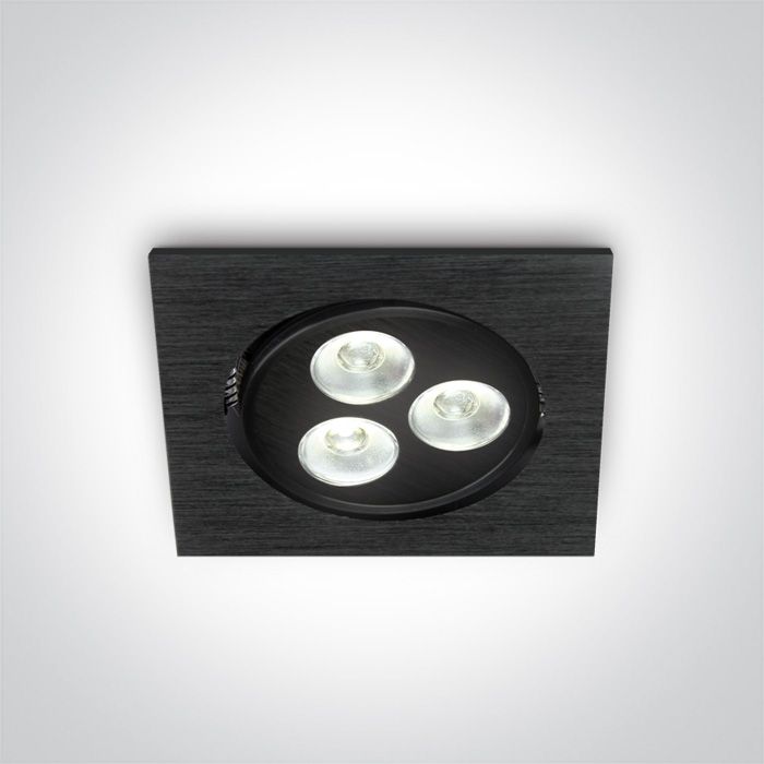 51103LB/D/35 BLACK LED DL 3w 35d 350mA