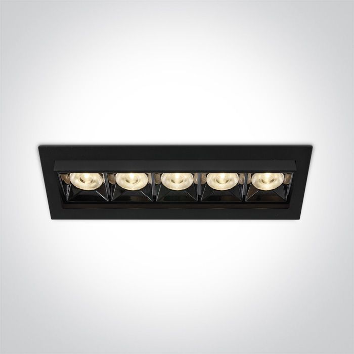 51506B/B/W BLACK LED 20W WW 38deg IP20 230V