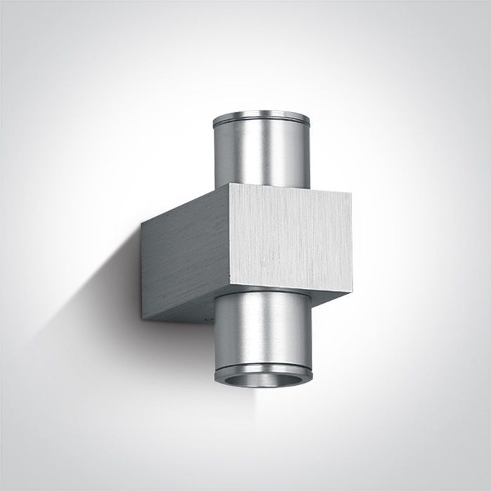 60008/AL/BL ALUMINIUM LED BLUE 2x1W