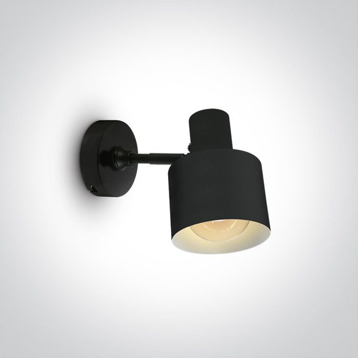 60118/B BLACK WALL LIGHT 10W E27 100-240v