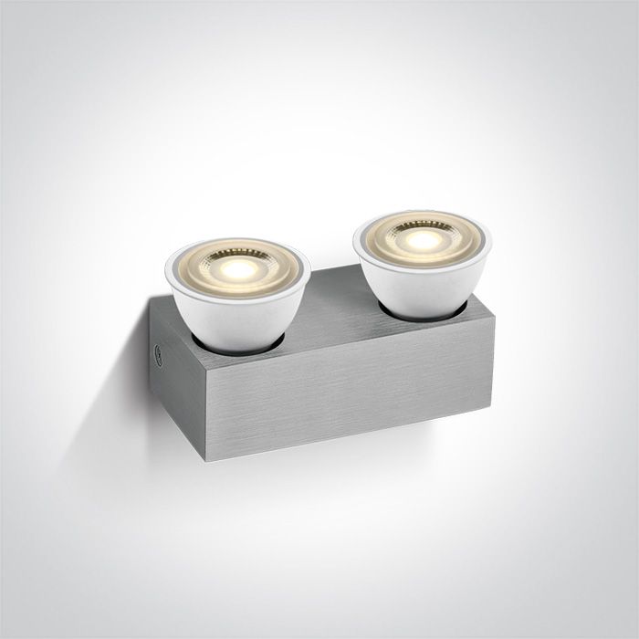 6022/AL ALUMINIUM GU10 2x50w