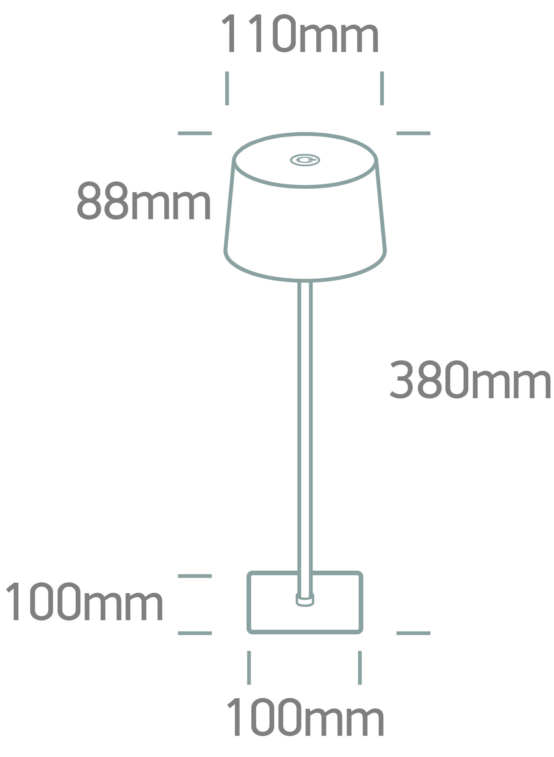 Dimensiones del producto Ref. 61082 RGBW