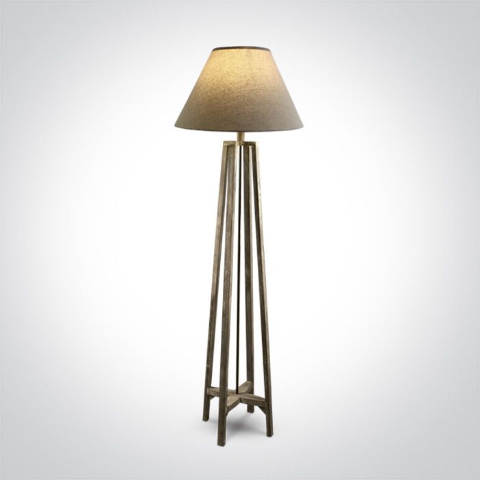 61118A WOOD FLOOR LAMP 12W E27