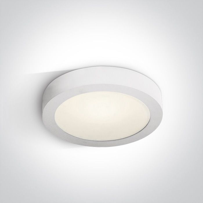 62115F/W/C WHITE PLAFO LED 15w CW IP40 230v