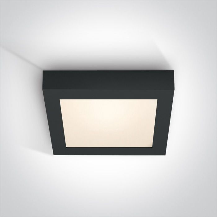 62122F/B/W BLACK PLAFO LED 22w WW IP40 230v