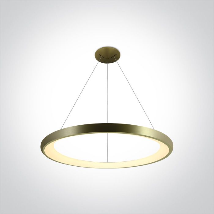 62144NB/BBS/W BRUSHED BRASS PENDANT LED 50W WW IP20 230V
