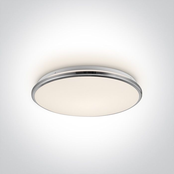 62154/C/W CHROME LED PLAFO 24W WW IP20 230V