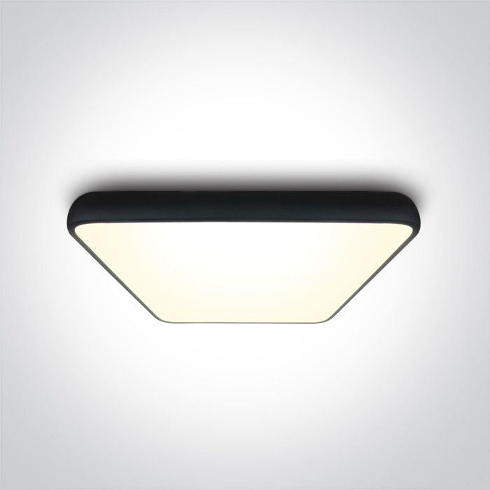 62160A/B/W BLACK SQUARE PLAFO LED 62W WW IP20 230V