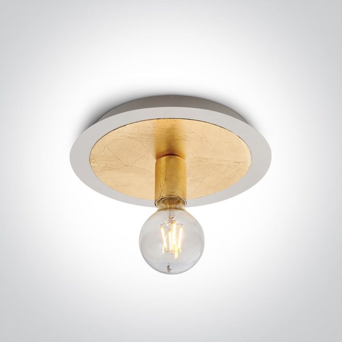 62172A/BS BRASS CEILING LIGHT 12w E27 100-240v