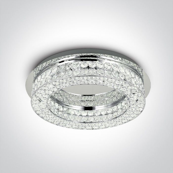 62184A/C/W CHROME LED 24W WW 230v IP20