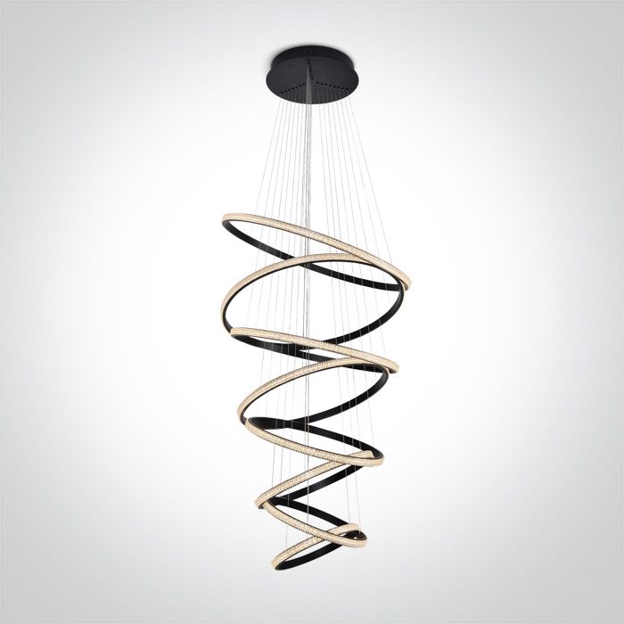 63054C/B BLACK LED 150W WW IP20 230V