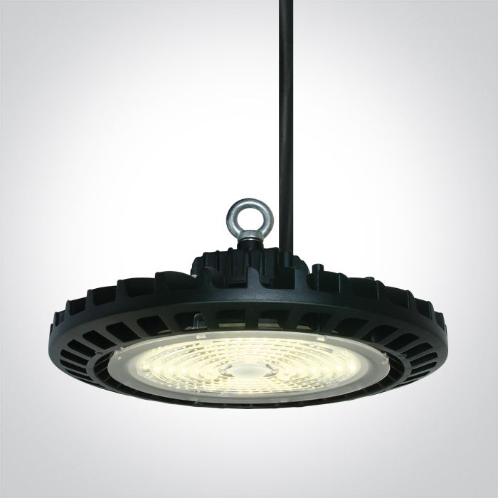 63100N/C BLACK LED SMD 100W UFO CW IP65 230V DIMMABLE