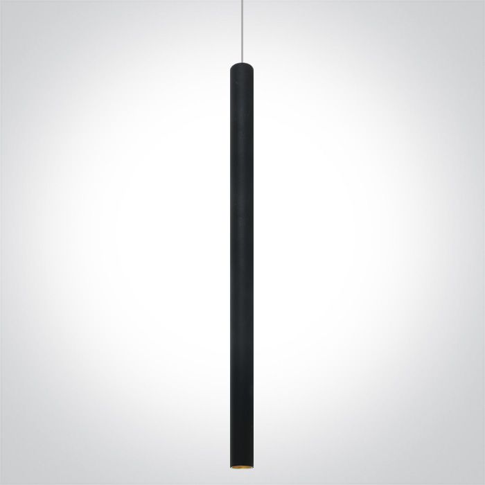 63108A/B/W BLACK PENDANT LED 6W WW 30deg IP20 230V