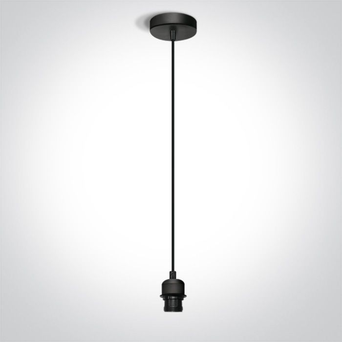 63126/B BLACK PENDANT 20W E27