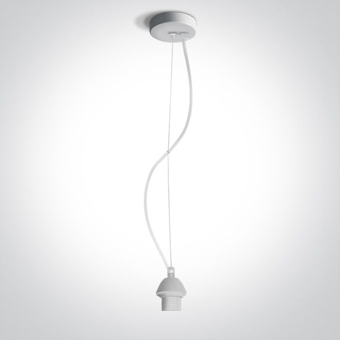 63126A/W WHITE PENDANT 20W E27