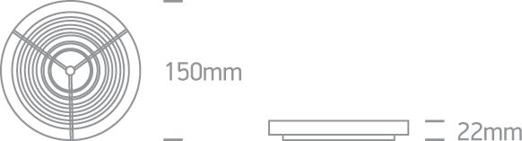 Dimensiones del Downlight LED Slim 7W Luz Neutra ONE Light | Ref. 64002/G/C