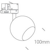 Dimensiones del Foco de Carril Retro GU10 ONE Light | Ref. 65105BT