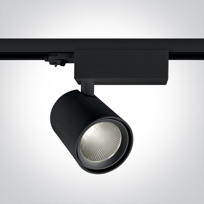 65619T/B/C BLACK COB LED 38W CW TRACK SPOT 230V