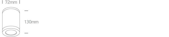 Diagrama Plafón Cilíndrico GU10 ONE LIGHT