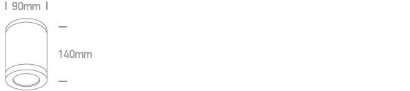 Diagrama Plafón Cilíndrico GU10 ONE LIGHT