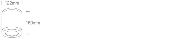 Diagrama Plafón Cilíndrico ONE LIGHT