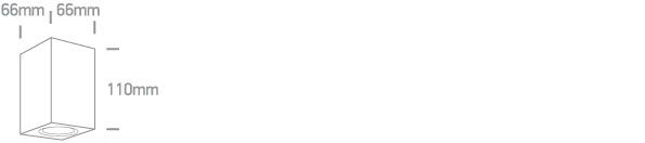 Diagrama Aplique Cubo GU10