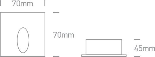 Diagrama Aplique Empotrado Dark Light ONE LIGHT
