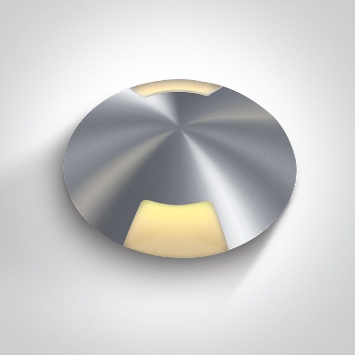Empotrable LED Suelo Aluminio Natural 3W 3000K IP67 ONE LIGHT | Ref. 69015B