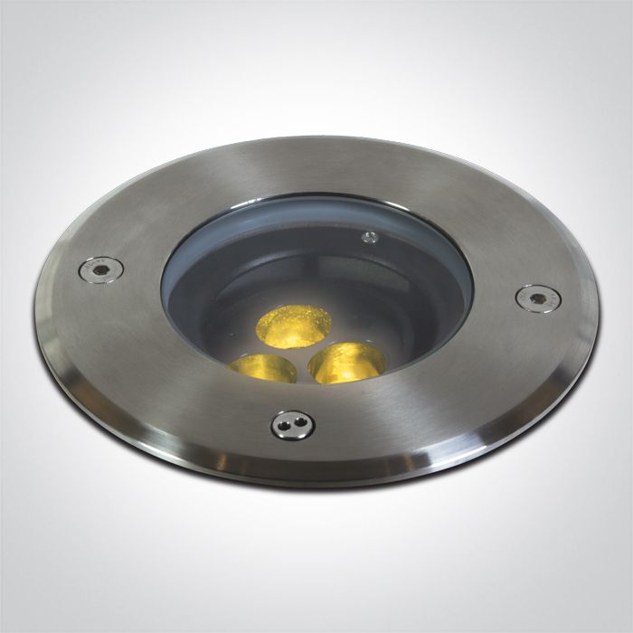 Empotrable LED Suelo Acero Inox 4,5W 3000K IP67 ONE LIGHT | Ref. 69074A