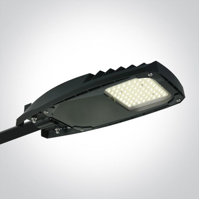 70114/B/C BLACK LED STREET LIGHT 50W CW 140x80deg IP66 100-240V