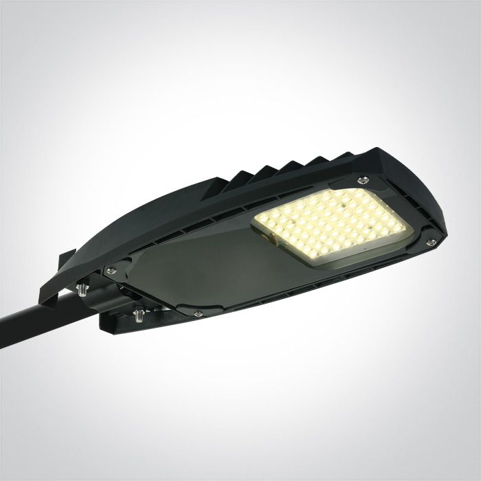 70114/B/W BLACK LED STREET LIGHT 50W WW 140x80deg IP66 100-240V