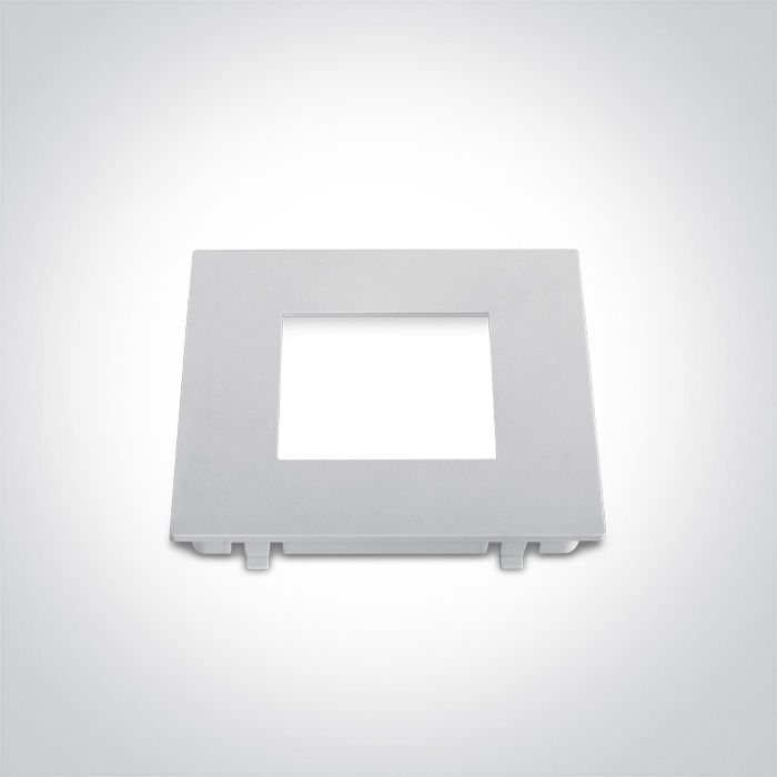 Anillo plano blanco para downlight empotrable ajustable de ONE Light, referencia 050088A/W.
