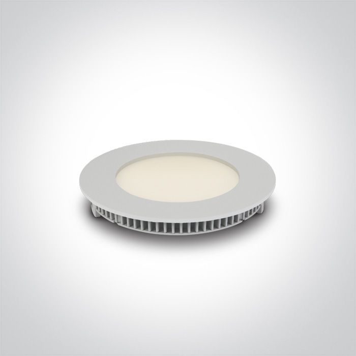 Downlight LED slim 8W blanco de ONE Light, ideal para iluminación interior en espacios comerciales.