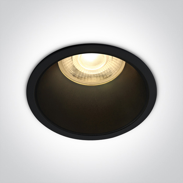 BLACK GU10 10W BLACK REFLECTOR DARK LIGHT