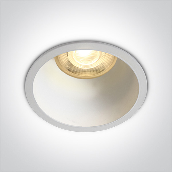 WHITE GU10 10W WHITE REFLECTOR DARK LIGHT